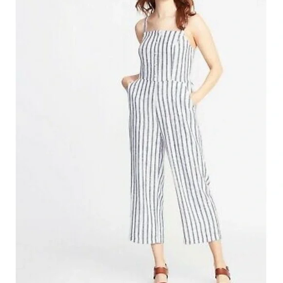 Striped Jumpsuit Old Navy Black Linen Jumpsuit Old Navy Pants